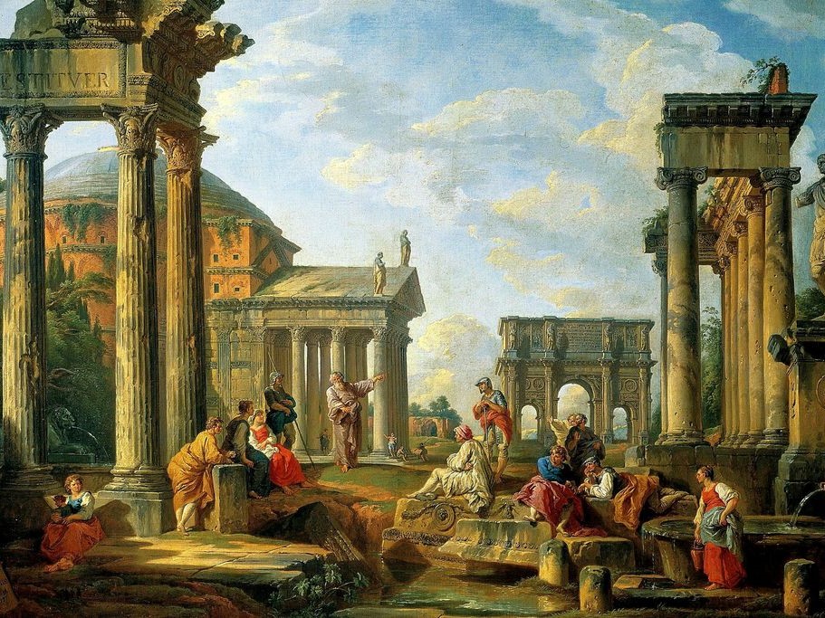 Картина с изображением Древнего Рима