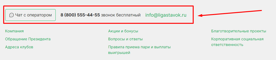 Способы связи с поддержкой Методы обращения в саппорт на сайте БК «Лига Ставок»
